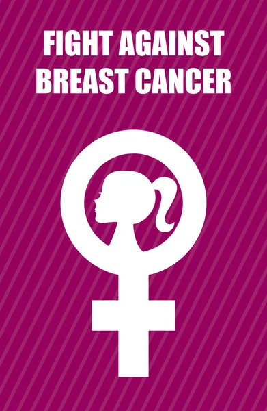 Cancro al seno — Vettoriale Stock