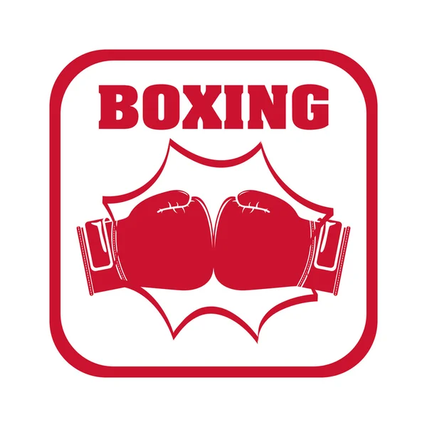 Boxeo deporte — Vector de stock