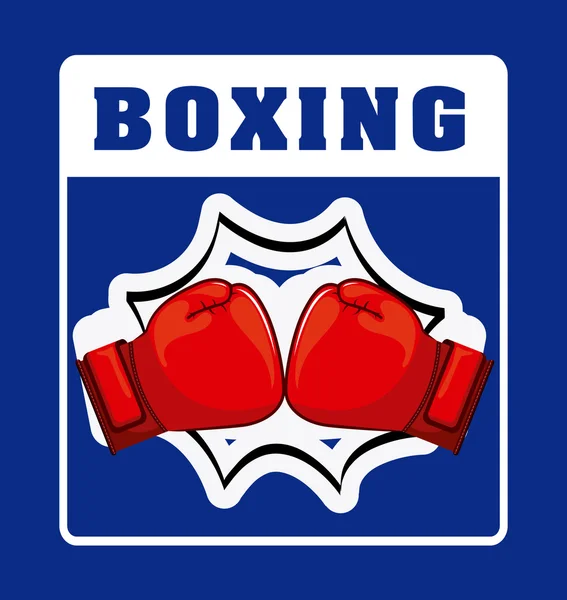 Boxeo deporte — Vector de stock