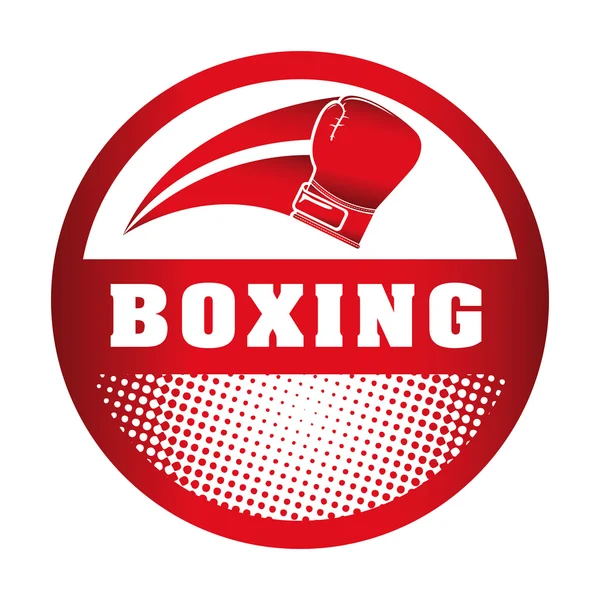 Boxeo deporte — Vector de stock