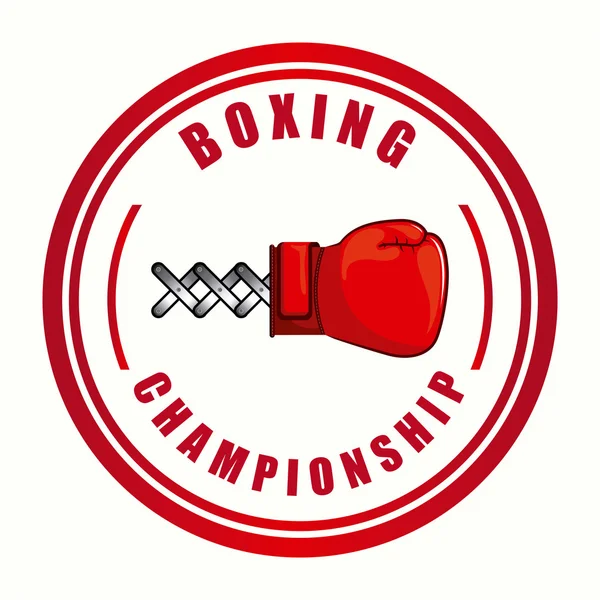 Boxeo deporte — Vector de stock