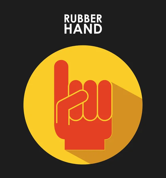 Rubber hand — Stock Vector