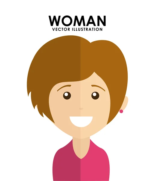 Mujer Avatar — Vector de stock