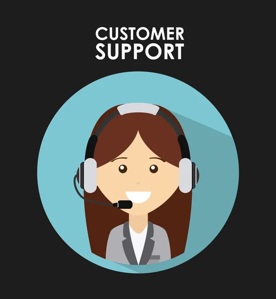 Müşteri desteği — Stok Vektör