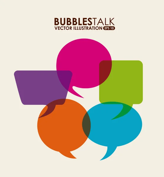 Bubbles talk — Stock Vector