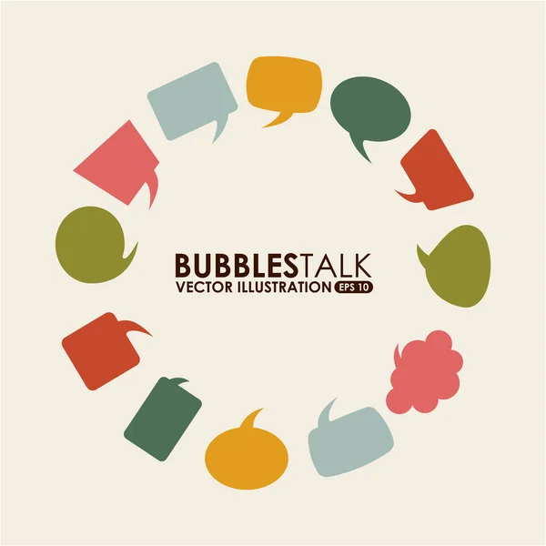 Burbujas hablar — Archivo Imágenes Vectoriales