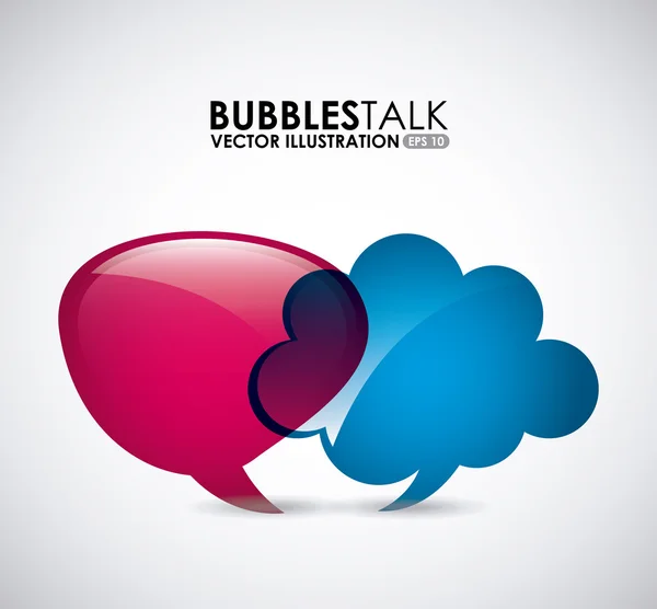 Bubbles talk — Stock Vector