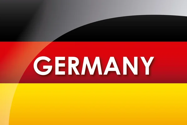 Alemania bandera — Vector de stock