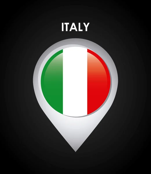 Italienisches Flaggendesign — Stockvektor