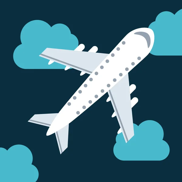 Repülőgép-ikon — Stock Vector