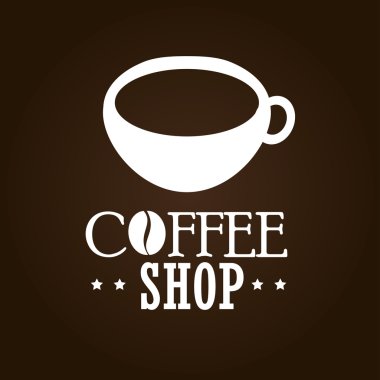 kahve tasarımı üzerinde kahverengi zemin vektör çizim