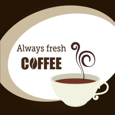 kahve tasarımı üzerinde kahverengi zemin vektör çizim