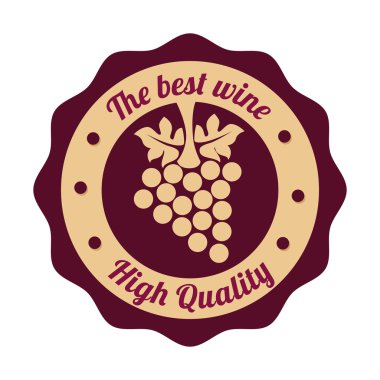 Şarap tasarımı üzerinde beyaz backgroundvector illüstrasyon