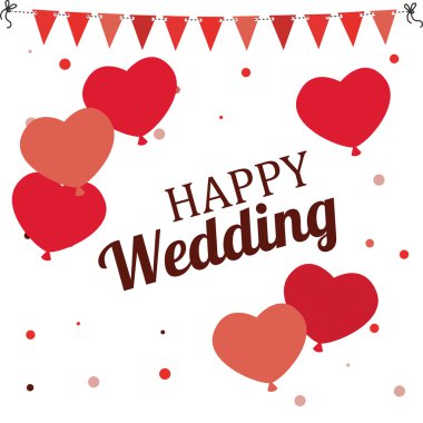 düğün tasarımı beyaz arkaplan vektör çizimi üzerinde