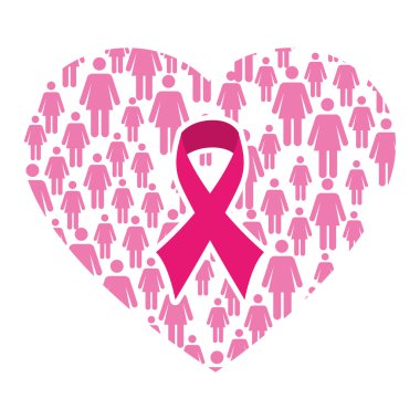 Kanser tasarımı beyaz arka plan vektör çizim üzerinde