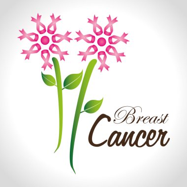 Kanser tasarımı beyaz arka plan vektör çizim üzerinde