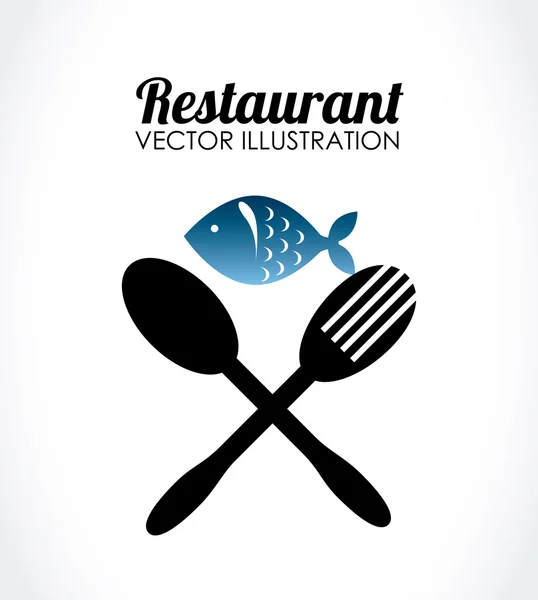 Lebensmitteldesign über weißem Hintergrund Vektor Illustration — Stockvektor
