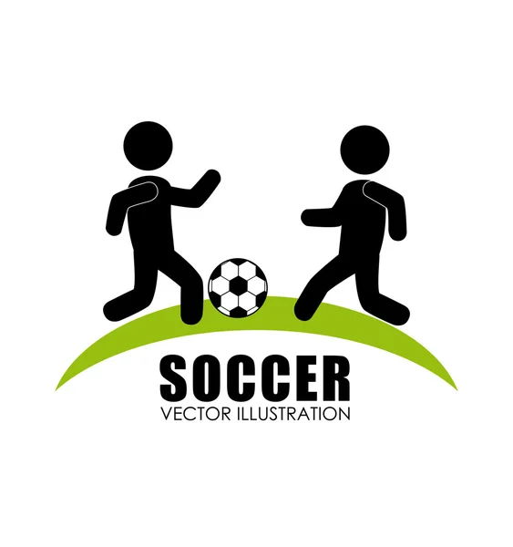 Sport design felett fehér háttér vektor illusztráció — Stock Vector