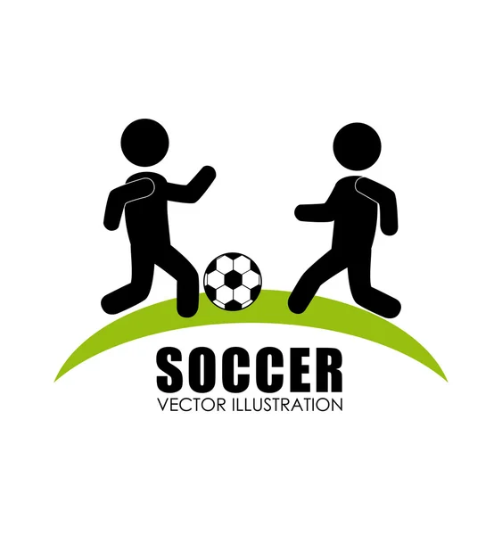 Diseño deportivo sobre fondo blanco vector ilustración — Archivo Imágenes Vectoriales