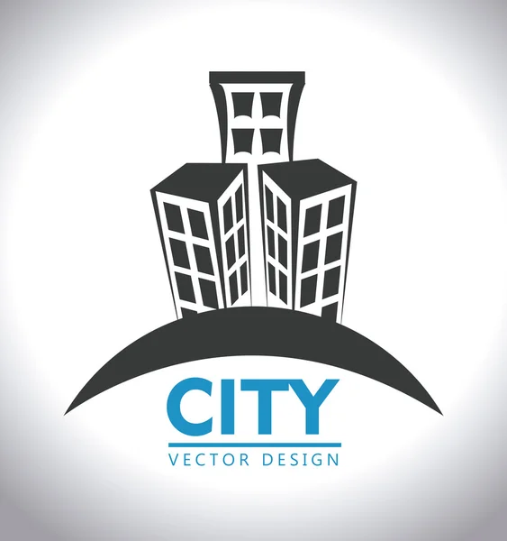 Diseño urbano, ilustración vectorial — Vector de stock