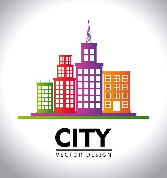 Urban design,vector illustration — ストックベクタ