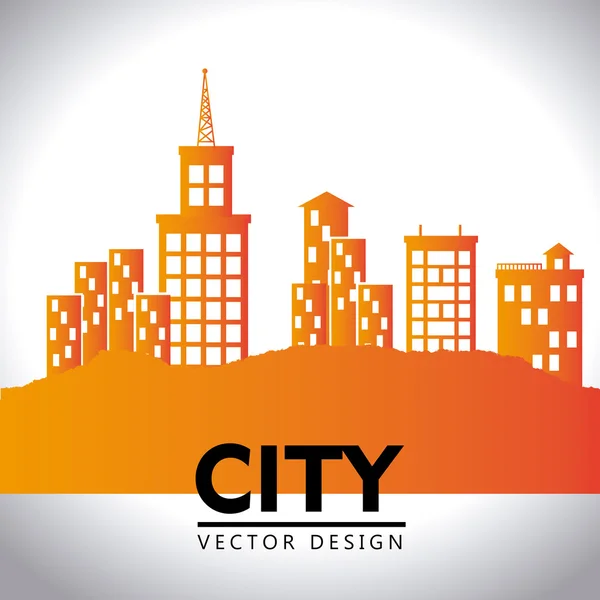 Diseño urbano, ilustración vectorial — Vector de stock