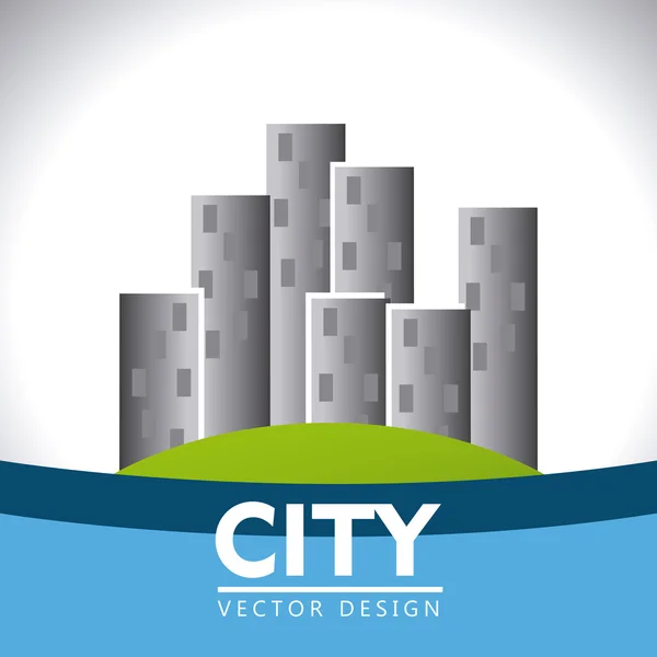 Progettazione urbana, illustrazione vettoriale — Vettoriale Stock