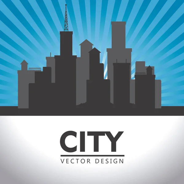 Urban desig, vector illustration. — Stockvector