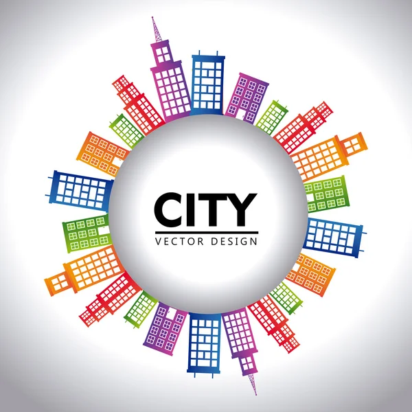 Urban desig, vector illustration. — Stock vektor