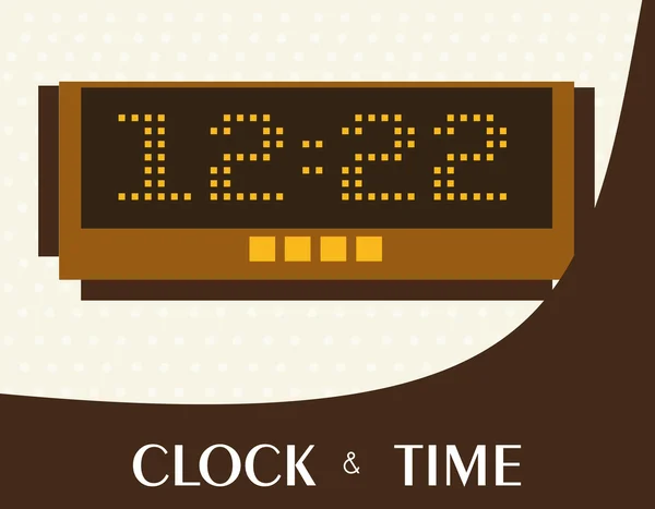 Design del tempo, illustrazione vettoriale . — Vettoriale Stock