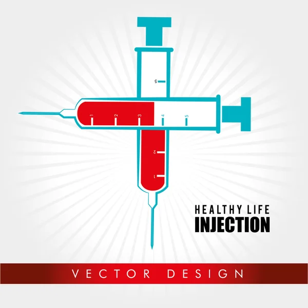 Progettazione medica, illustrazione vettoriale . — Vettoriale Stock