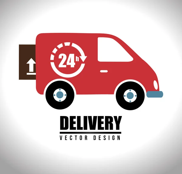 Diseño de entrega, ilustración vectorial . — Vector de stock
