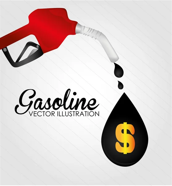 Conception du carburant, illustration vectorielle . — Image vectorielle