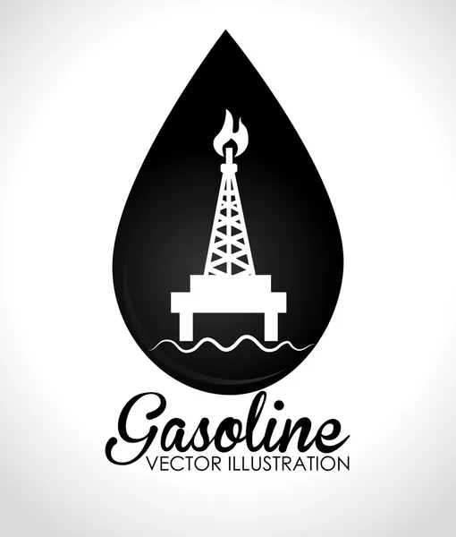 Conception du carburant, illustration vectorielle . — Image vectorielle