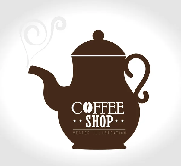 Conception de café, illustration vectorielle . — Image vectorielle