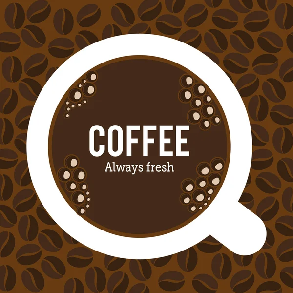 Conception de café, illustration vectorielle . — Image vectorielle