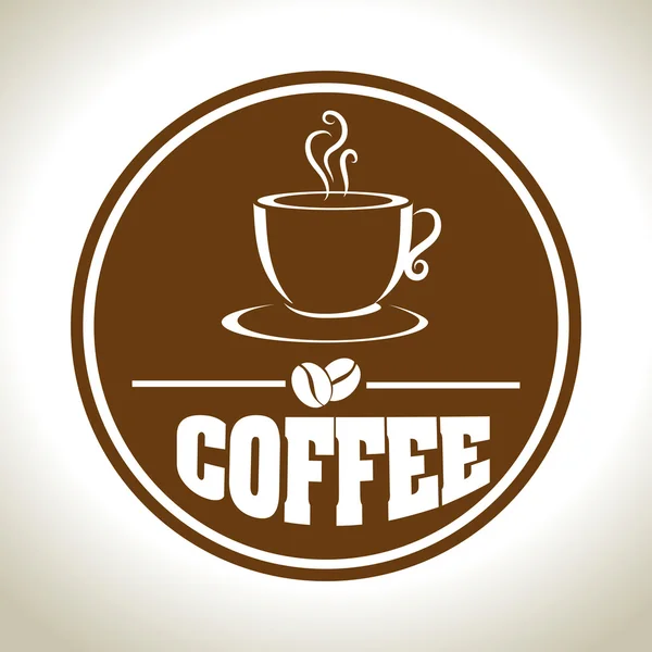 Disegno del caffè, illustrazione vettoriale . — Vettoriale Stock