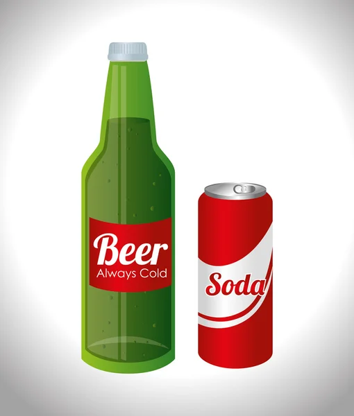 Diseño de bebidas, ilustración vectorial . — Vector de stock