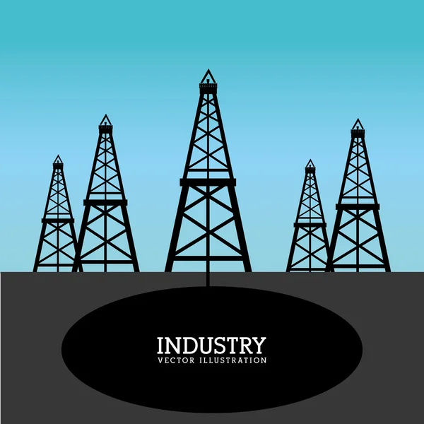 Industry design over blue background vector illustration — Stock Vector