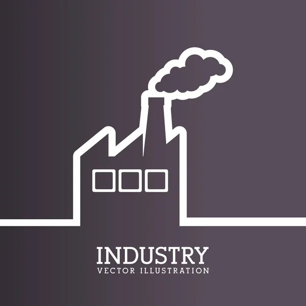 Industrie-Design über grauen Hintergrund Vektor Illustration — Stockvektor