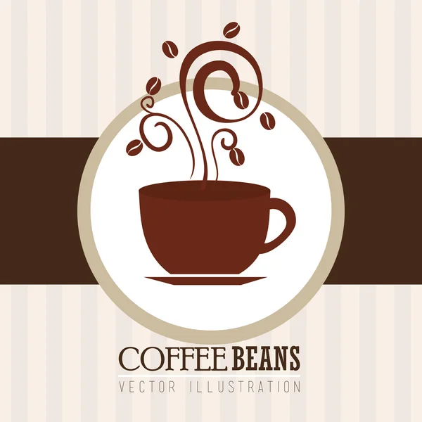 Dessin de café sur fond blanc illustration vectorielle — Image vectorielle