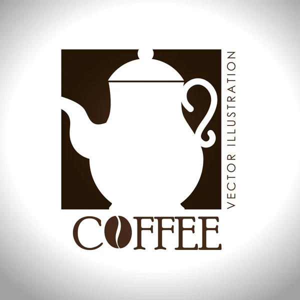 Café diseño sobre fondo blanco vector ilustración — Vector de stock