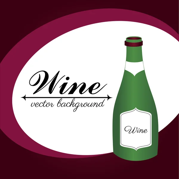 Design de vinho sobre fundo roxo ilustração vetorial — Vetor de Stock