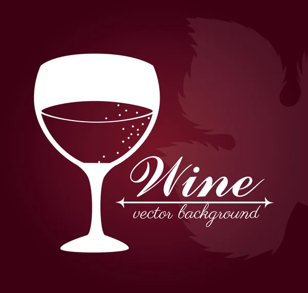 Illustration vectorielle du vin sur fond violet — Image vectorielle