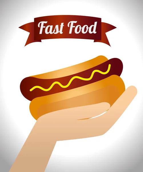 Lebensmitteldesign über weißem Hintergrund Vektor Illustration — Stockvektor
