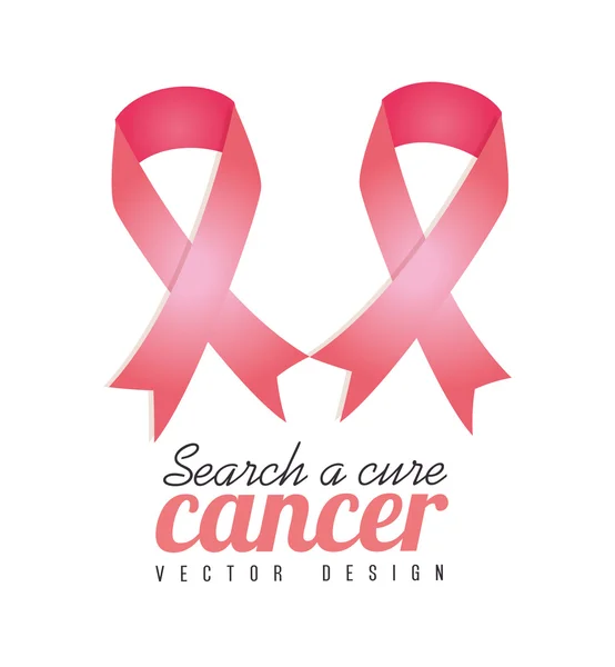 Cancer design over white background vector illustration — Stock Vector