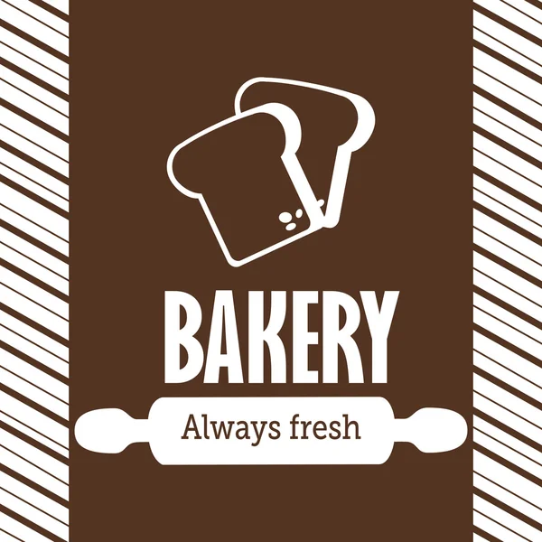 Bakery design over brown background vector illustration — Stock Vector