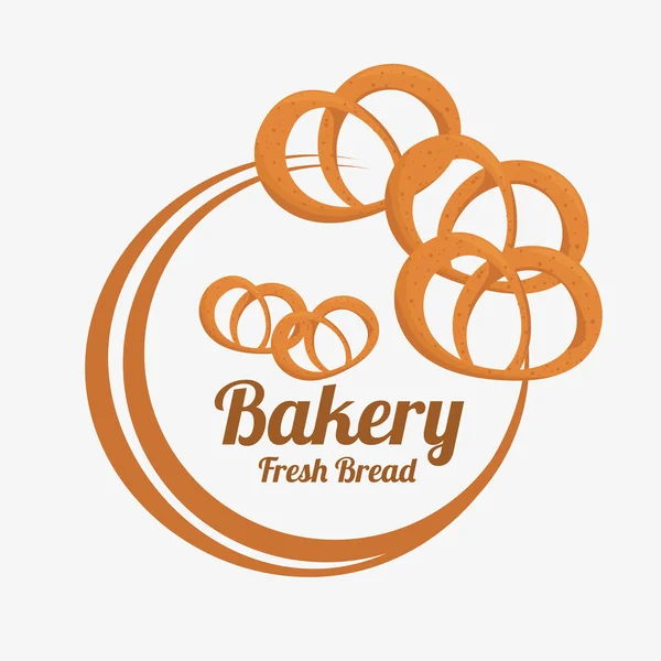 Bakery design over gray background vector illustration — Stock Vector