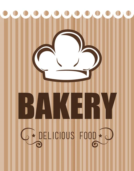 Panadería diseño sobre fondo beige vector ilustración — Vector de stock