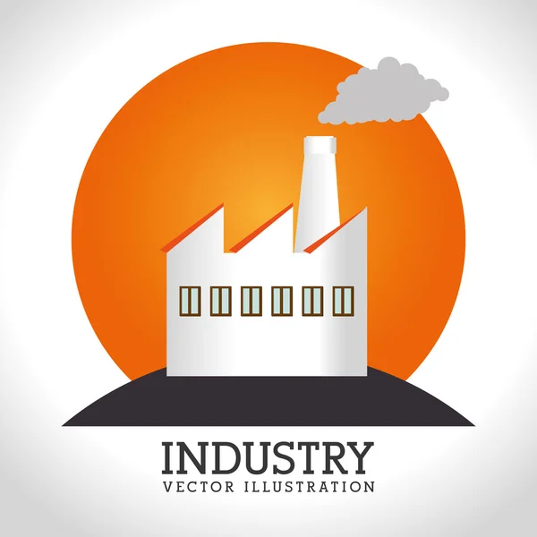 Industry design over white background vector illustration — Stock Vector